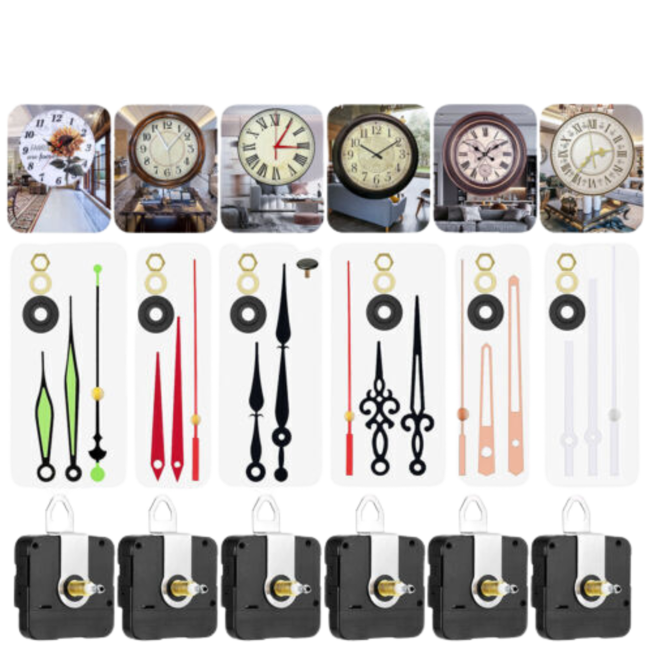 Kitcheniva DIY Wall Quartz Clock Movement Mechanism Replacement 6
